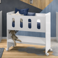 Mini Berço Zeca Multifuncional Branco Fosco