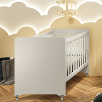 Berço Biel Americano Vira Mini Berço Mini Cama Sofá-cama Areia Fosco