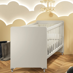 Berço Biel Americano Vira Mini Berço Mini Cama Sofá-cama Areia Fosco