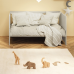 Berço Biel Americano Vira Mini Berço Mini Cama Sofá-cama Areia Fosco Berço Biel Americano Vira Mini Berço Mini Cama Sofá-cama Areia Fosco