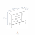 Quarto Completo Bebê Aline Branco Com Savana - Berço + Cômoda + Guarda-Roupa 3 Portas Quarto Completo Bebê Aline Branco Com Savana - Berço + Cômoda + Guarda-Roupa 3 Portas