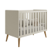 Quarto Completo Bebê Aline Areia - Berço + Cômoda + Guarda-Roupa 3 Portas