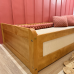Cama Montessoriana Carneiros Mel – Madeira/Mdf com Grade de Proteção com Detalhe em Palha 197x95cm Cama Montessoriana Carneiros Mel – Madeira/Mdf com Grade de Proteção com Detalhe em Palha 197x95cm