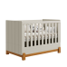 Quarto Completo Bebê Lótus Areia - Berço + Cômoda + Guarda-Roupa 4 Portas