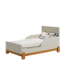 Quarto Completo Bebê Lótus Areia - Berço + Cômoda + Guarda-Roupa 4 Portas