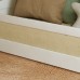 Cama Montessoriana Carneiros Branca – Madeira/Mdf com Grade de Proteção com Detalhe em Palha 197x95cm