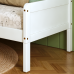Cama Montessoriana Carneiros Branca – Madeira/Mdf com Grade de Proteção com Detalhe em Palha 197x95cm