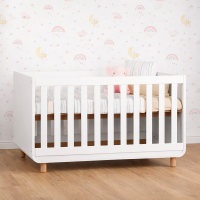 Berço Kadu Americano Vira Mini Cama Branco Fosco