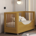 Berço Bia Slim Americano Vira Mini Berço e Mini Cama Savana Fosco