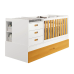 Berço Valentina Americano Multifuncional Com Cama Auxiliar Branco Fosco Com Savana Berço Valentina Americano Multifuncional Com Cama Auxiliar Branco Fosco Com Savana