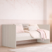 Cama Sofá Solteirão Lotus Branco Fosco