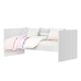 Cama Sofá Solteirão Lotus Branco Fosco