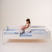 Cama Solteirão Montessoriana Ábaco Branca – Madeira/Mdf 3 em 1 com Grades Removíveis 199x95cm Cama Solteirão Montessoriana Ábaco Branca – Madeira/Mdf 3 em 1 com Grades Removíveis 199x95cm
