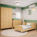 Quarto Completo Bebê Gracia Naturale - Berço + Cômoda + Guarda-Roupa 3 Portas
