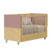 Quarto Completo Bebê Gracia Rose Naturale - Berço + Cômoda + Guarda-Roupa 3 Portas