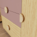 Quarto Completo Bebê Gracia Rose Naturale - Berço + Cômoda + Guarda-Roupa 3 Portas