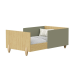 Quarto Completo Bebê Gracia Oliva Naturale  - Berço + Cômoda + Guarda-Roupa 3 Portas