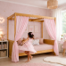 Cama Dossel Lumi Ábaco Montessoriana 2 Em 1 Padrão Solteirão Cama Dossel Lumi Ábaco Montessoriana 2 Em 1 Padrão Solteirão