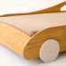 Cama Montessoriana Solteirão Carro Lumi Ábaco Amadeirada com Rodas Off White – MDF 209x97cm